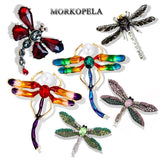 Dragonfly Enamel Pins Metal Brooches For Women