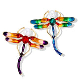 Dragonfly Enamel Pins Metal Brooches For Women