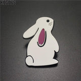 Lovely Rabbit Ear Acrylic Brooch for Women Girls