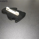 Lovely Rabbit Ear Acrylic Brooch for Women Girls