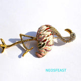Flamingo Rhinestone Brooch Enamel Coat Pin