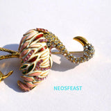 Flamingo Rhinestone Brooch Enamel Coat Pin