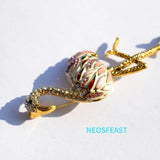 Flamingo Rhinestone Brooch Enamel Coat Pin