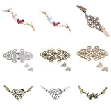 Crystal Shawl Blouse Sweater Cloth Shirt Collar Holder Clip Accessories