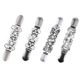 Crystal Shawl Blouse Sweater Cloth Shirt Collar Holder Clip Accessories