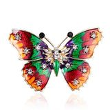 Colorful Enamel Butterfly Brooch Crystal Pin Brooches For Women Party Banquet