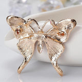 Colorful Enamel Butterfly Brooch Crystal Pin Brooches For Women Party Banquet