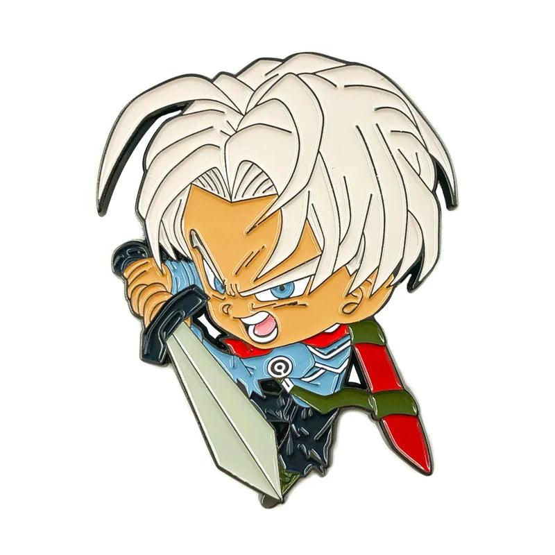 DBZ Trunks Enamel Metal Badges Lapel Pin Brooches Jackets Jeans