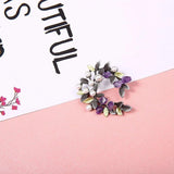 Vintage Style Pearl Leaf Brooch Pin Wedding Jewelry