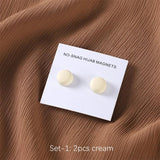 Safe Macaron Hijab Brooch Magnetic Clip Strong Metal Plating