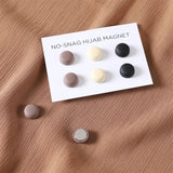 Safe Macaron Hijab Brooch Magnetic Clip Strong Metal Plating