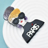 Acrylic Modern Lady Brooches For Women