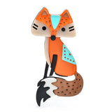 Acrylic Fox Brooches For Women National Style