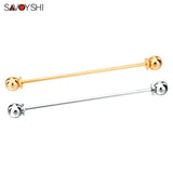 Personality Brooch Silver Clip Collar Shirt Buttoned Pin Male Accessories
