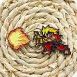 Retro Fighting Game Enamel Pin Set