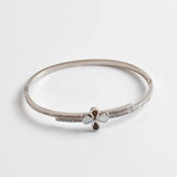 Crystal Cuff Bangles Bracelets Women Stainless Steel Bangles