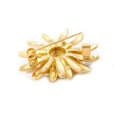 Sunflower Honeybee Brooch Pin with CZ Crystal for Women Girls