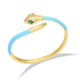 Colorful Snake Bracelet Bangle Cuff Zircon Animal Jewelry