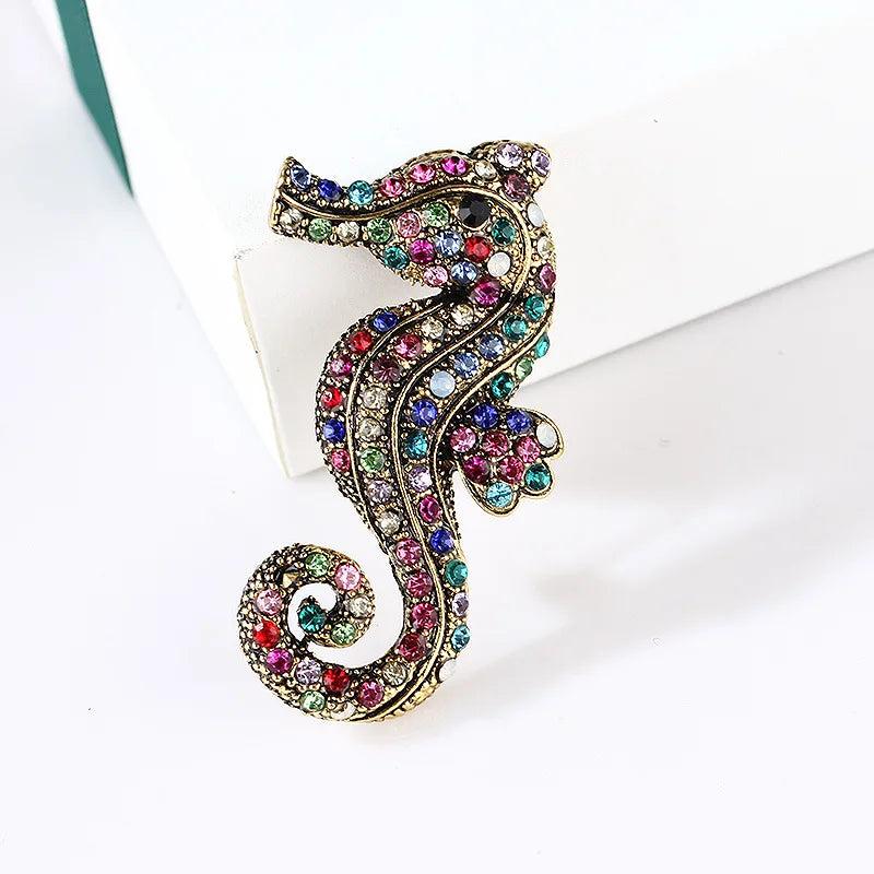 Sea Horse Starfish Fish Animal Brooches Pin Women Girls Party Accessories