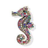 Sea Horse Starfish Fish Animal Brooches Pin Women Girls Party Accessories