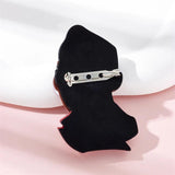 Acrylic Gentleman Boy Glasses Brooches Figure Pins Jewelry Gift