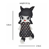 Acrylic Cartoon Girl Brooches Two Pigtails Figure Pins