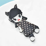 Acrylic Cartoon Girl Brooches Two Pigtails Figure Pins