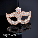 Green Pink Cubic Zircon Piano Wings Brooch