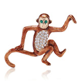 Creative Personality Monkey Animal Brooch for Woman Man Jewelry