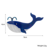 Cartoon Whale Brooches For Women Kids Sea Animals Pins Badges