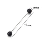 5pcs 72mm Double Head Pearl Brooch Pin for Scarf Coat Bag