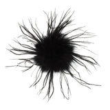 Colorful Ostrich Feather Brooch for Scarf Clip