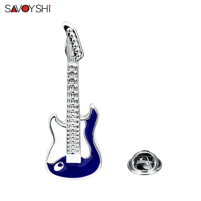 Guitar Brooches Suit Brooch Pins Collar Decorated Shirt Coat Jewelry