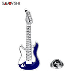Guitar Brooches Suit Brooch Pins Collar Decorated Shirt Coat Jewelry