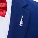 Guitar Brooches Suit Brooch Pins Collar Decorated Shirt Coat Jewelry