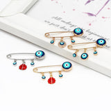 Ladybug Evil Eye Charm Brooch Pin for Women Girls BE63