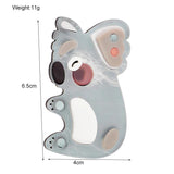 Acrylic Koala Brooches Cartoon Pins Lapel Badges Bag Decoration