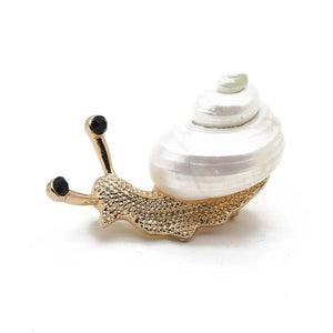 Vintage Snail Shape Metal Brooches Alloy Pins for Alloy Dress Coat