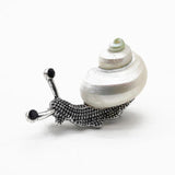 Vintage Snail Shape Metal Brooches Alloy Pins for Alloy Dress Coat