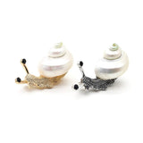 Vintage Snail Shape Metal Brooches Alloy Pins for Alloy Dress Coat