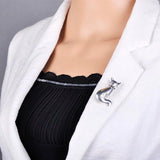 Hot Kitten Cat Shape Brooch Sliver Women Girls Child Accessories