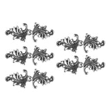 Vintage Acanthus Leaf Cape Cloak Clasp Hooks Eyes Brooch
