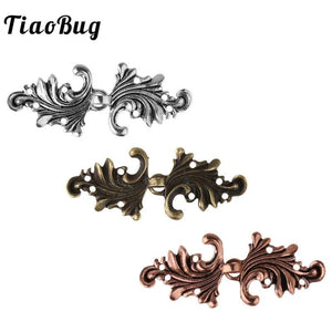 Vintage Acanthus Leaf Cape Cloak Clasp Hooks Eyes Brooch