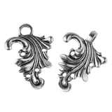 Vintage Acanthus Leaf Cape Cloak Clasp Hooks Eyes Brooch