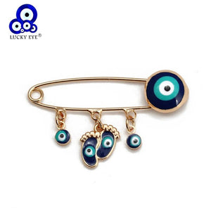 Evil Eye Brooch Pin Charm for Women
