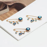 Evil Eye Brooch Pin Charm for Women