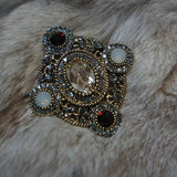 Vintage Baroque Letter Brooch for Women