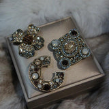 Vintage Baroque Letter Brooch for Women