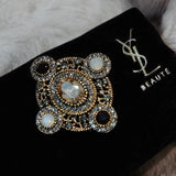 Vintage Baroque Letter Brooch for Women