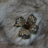 Vintage Baroque Letter Brooch for Women